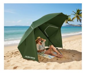 Sombrilla Rompeviento 160g Reforzada 2,40m Playa Albatros